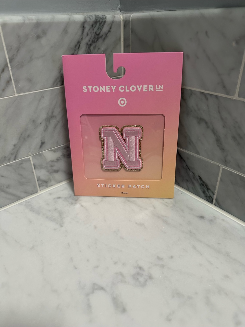 Stoney Clover Lane Pink 'N' Sticker Patch with Gold Trim